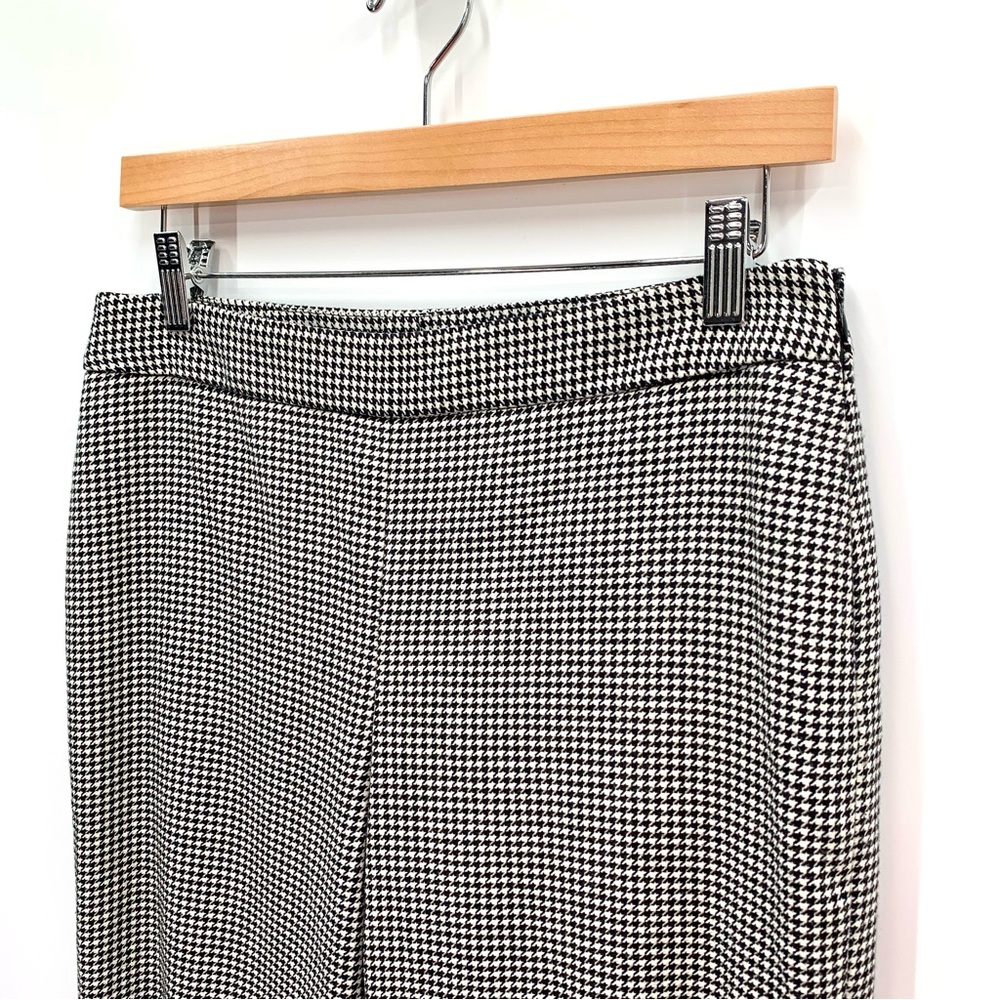 Carlisle Collection Houndstooth Fully Lined Flat Front Pants Slacks Size 4